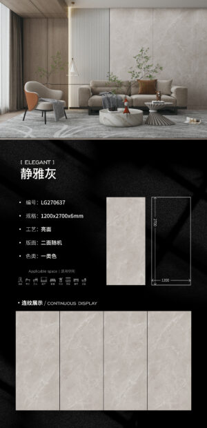 Glossy-1200X2700X6MM-LG270637静雅灰