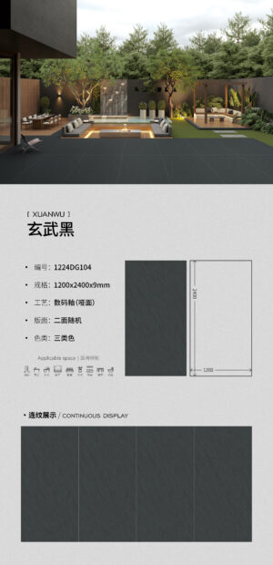 Matt-1200X2400X9MM-DG104玄武黑