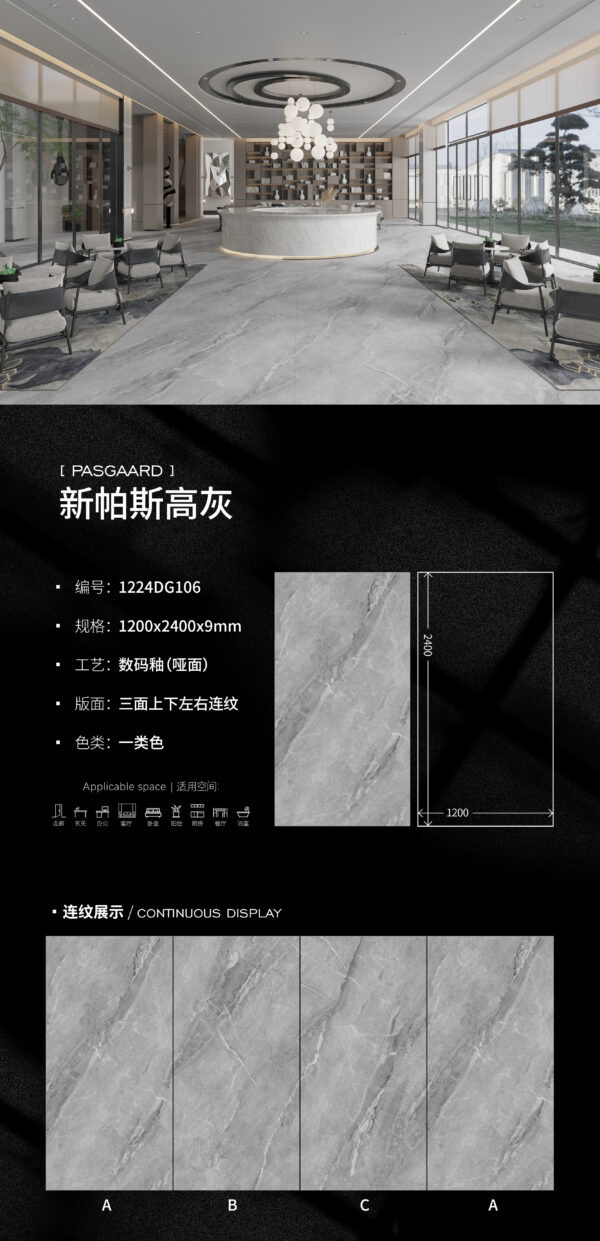 Matt-1200X2400X9MM-DG106新帕斯高灰