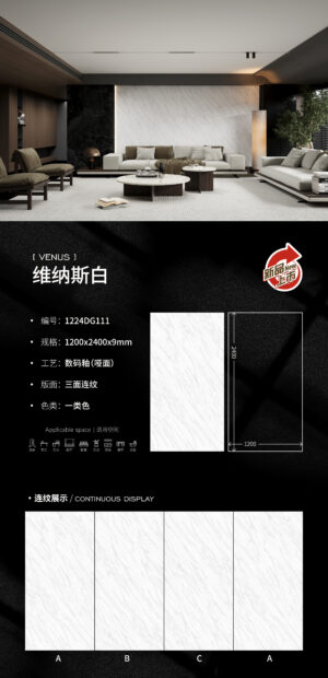Matt-1200X2400X9MM-DG111维纳斯白 Matt-1200X2400X9MM-DG111维纳斯白