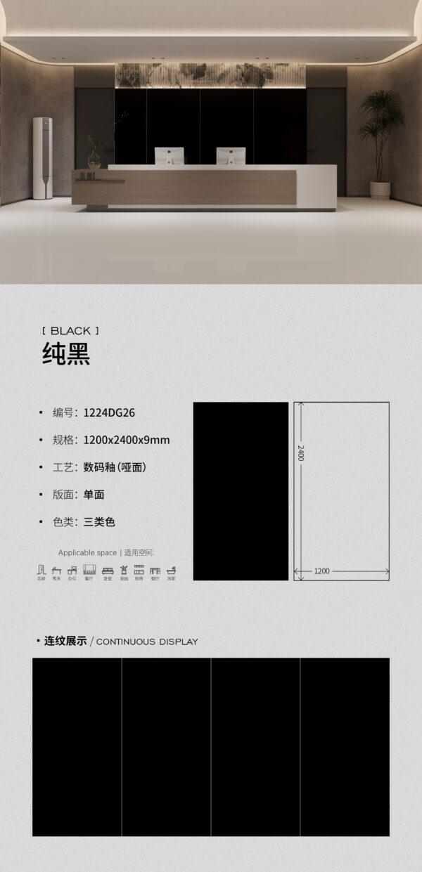 Matt-1200X2400X9MM-DG26纯黑