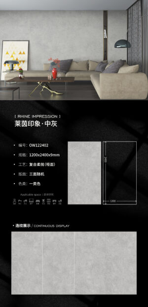 Matt-1200X2400X9MM-OW02莱茵印象·中灰