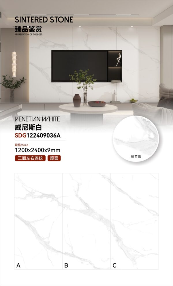 Matt-1200X2400X9MM-SDG09036A威尼斯白