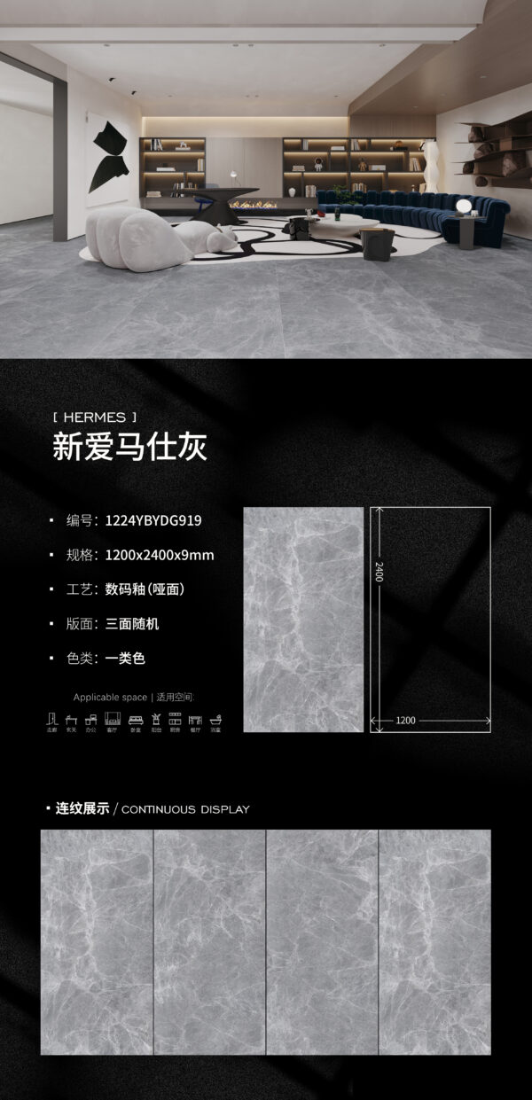 Matt-1200X2400X9MM-YBYDG919新爱马仕灰