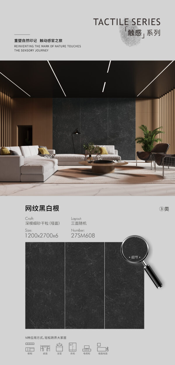 Matt-1200X2700X6MM-27SM608网纹黑白根