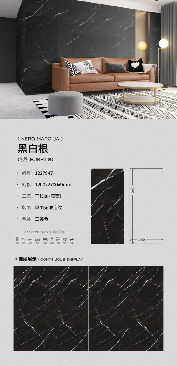 Glossy-1200X2700X9MM-947黑白根